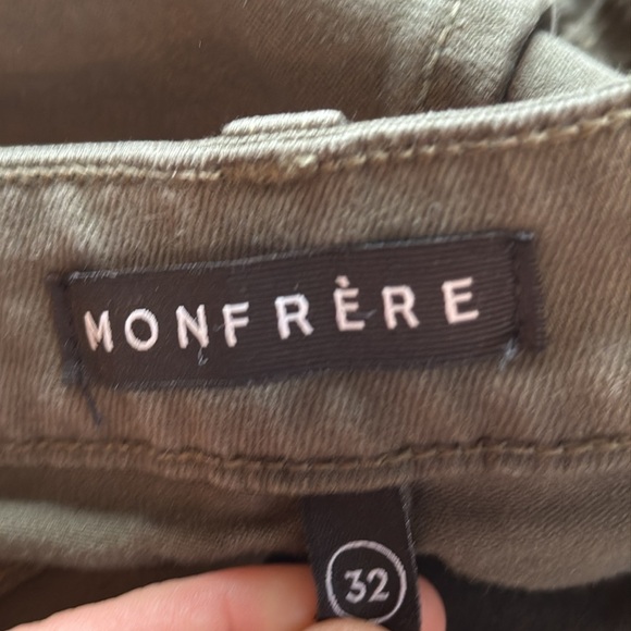 Monfrere Men's Size 32 Brando Slim Fit Jeans Pants Army Green - Picture 7 of 13